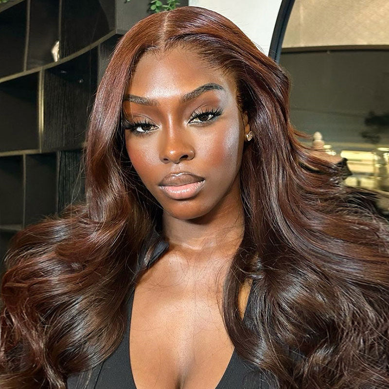 Perismoda M Hairline #4 Dark Brown Body Wave 13x6 HD Lace Front Wigs Lagos Hairline Wigs